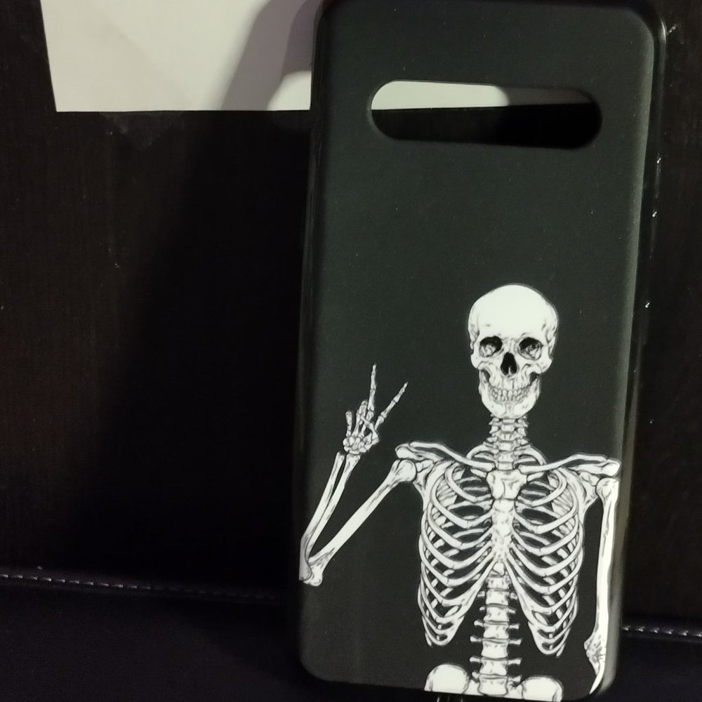 LG SKULL SKELETON FUNNY GRAPHIC DESIGN-SILICONE,SHOCKPROOF PHONE CASE